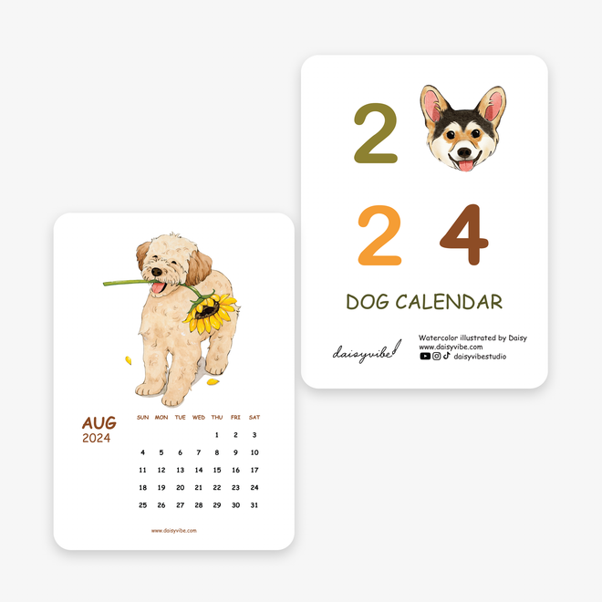 2024 DOG calendar