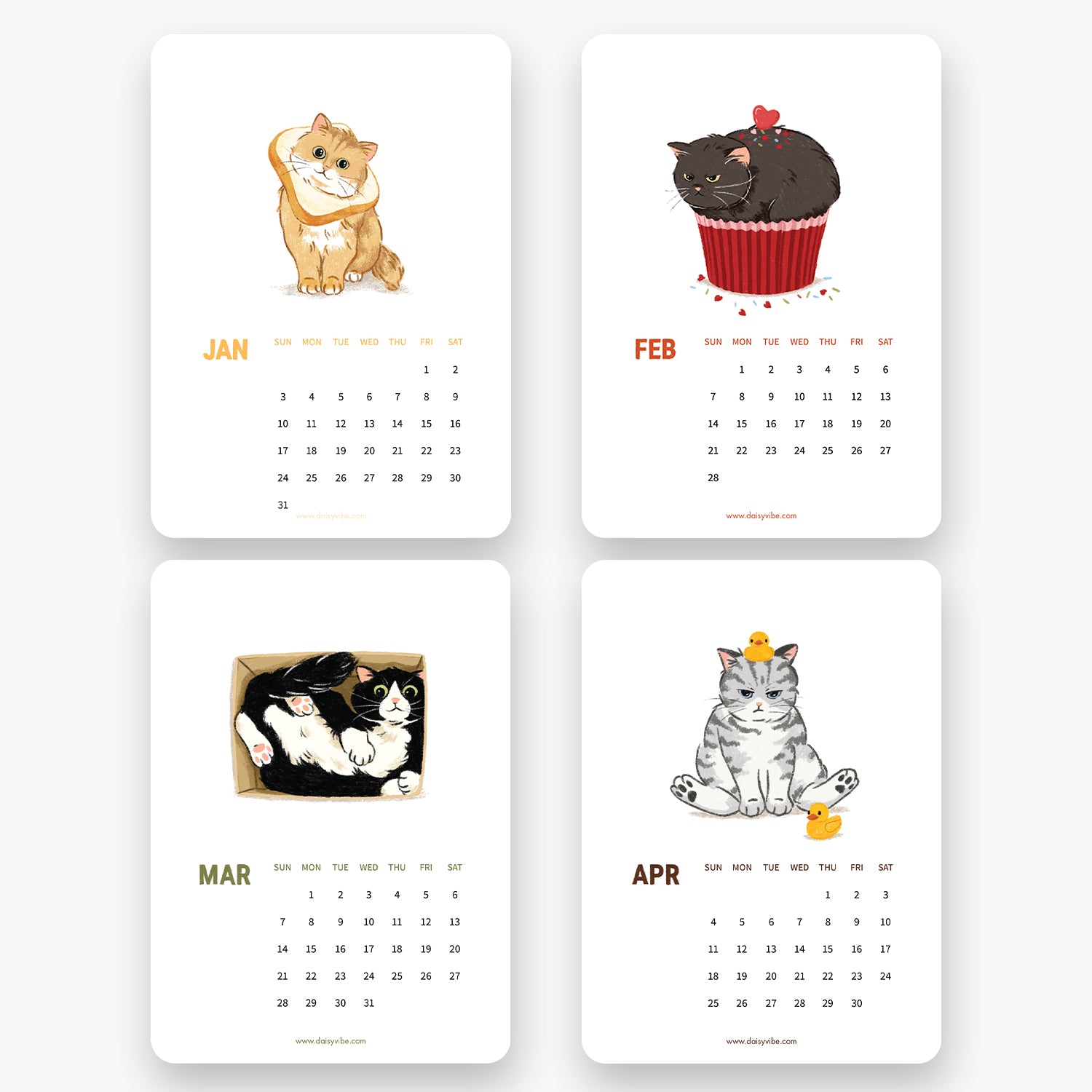 2027 CAT calendars