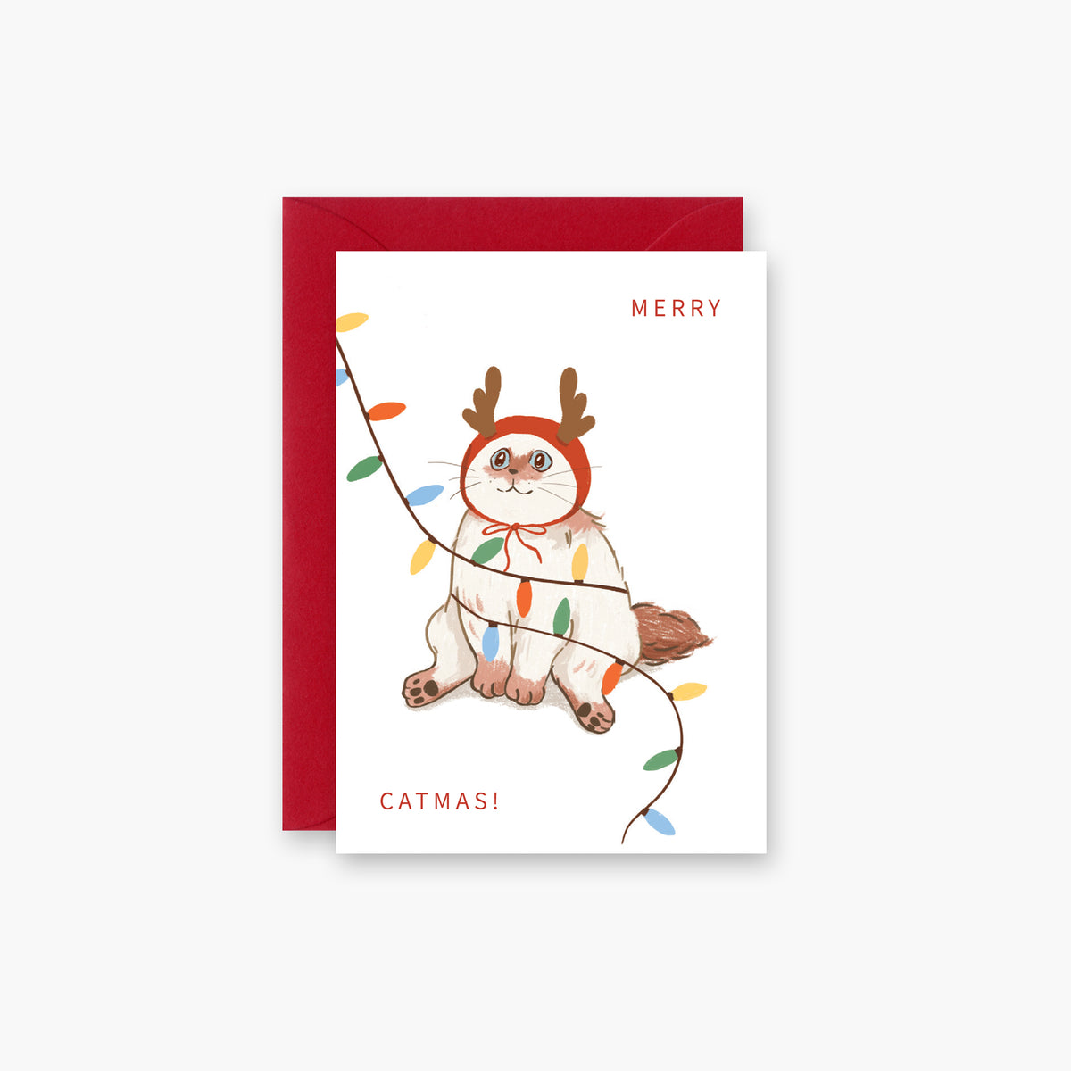 Catmas Lights | Mini Card