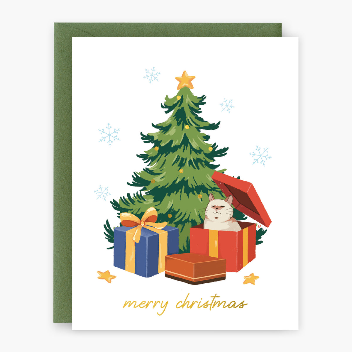 Cat in the Presents | Greeting Card