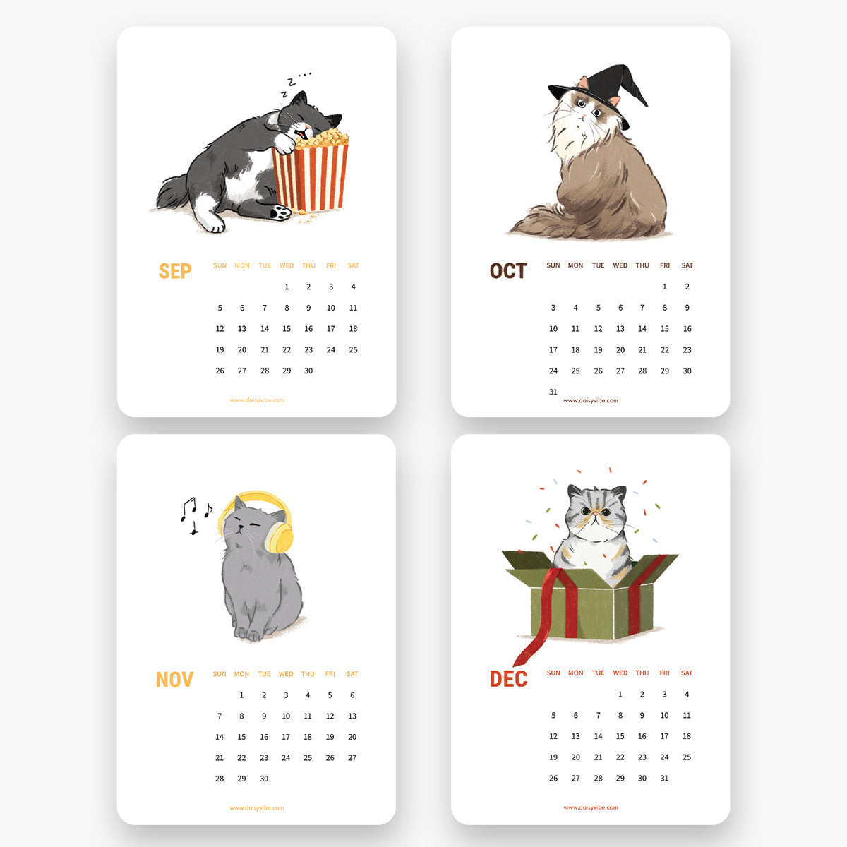 2027 CAT calendars