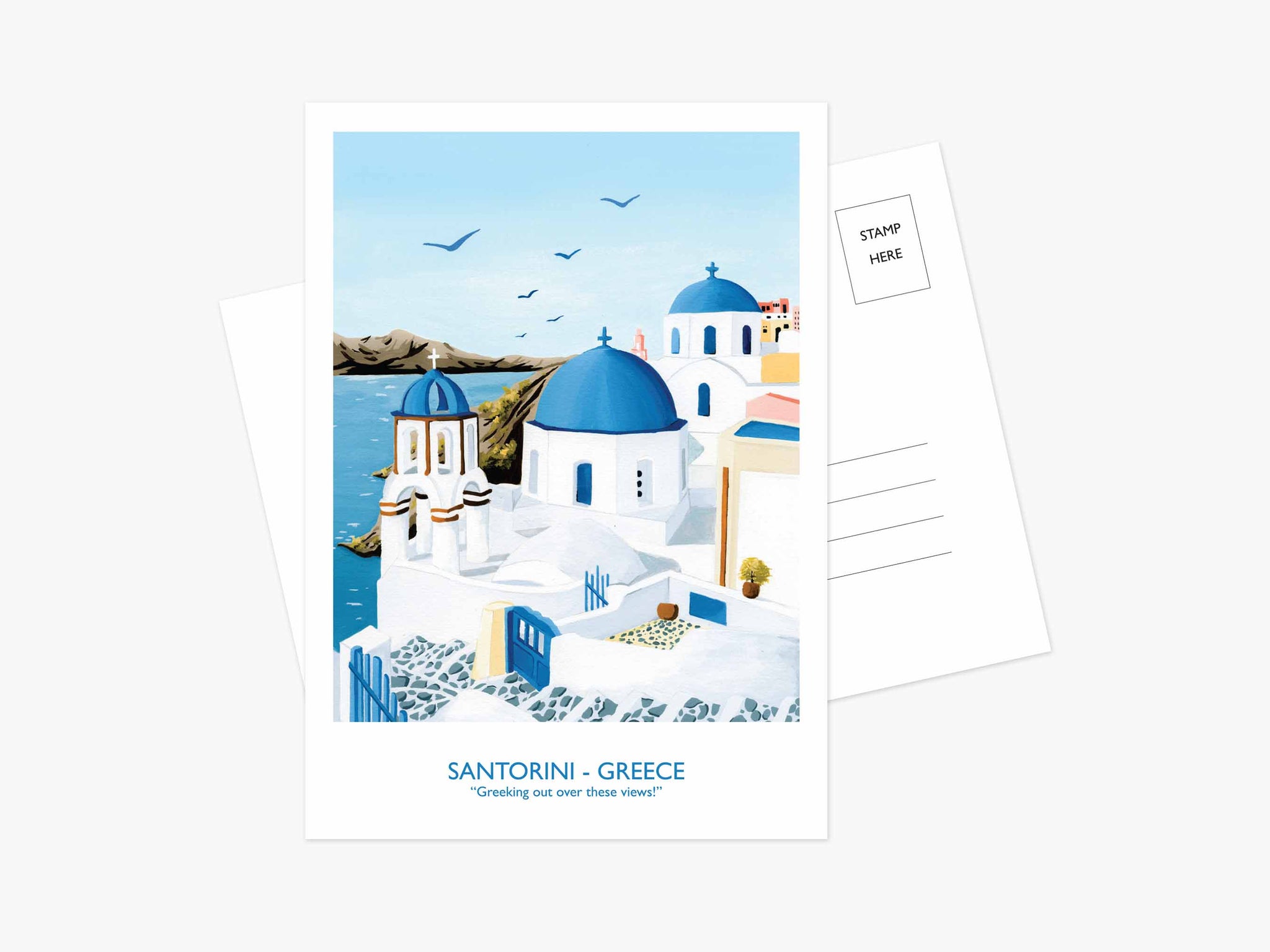 Santorini postcard
