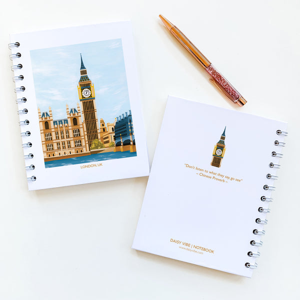 London, UK - Inspirational Notebook