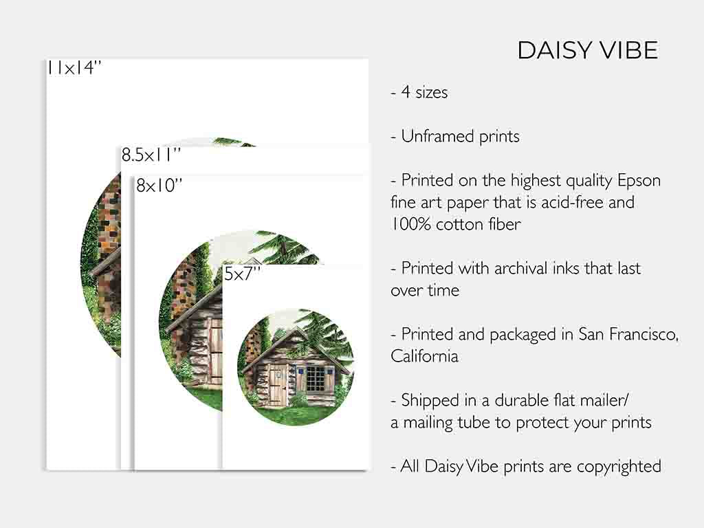 Cabin in the Woods Art Print