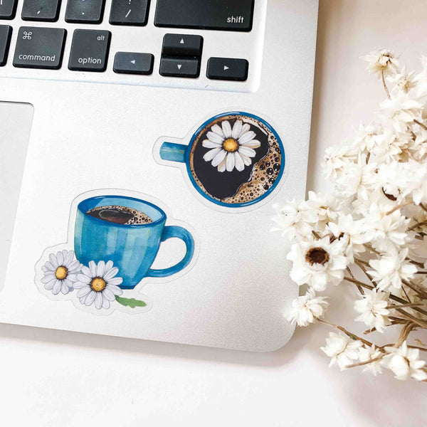BUNDLE clear daisy stickers (set of 6)
