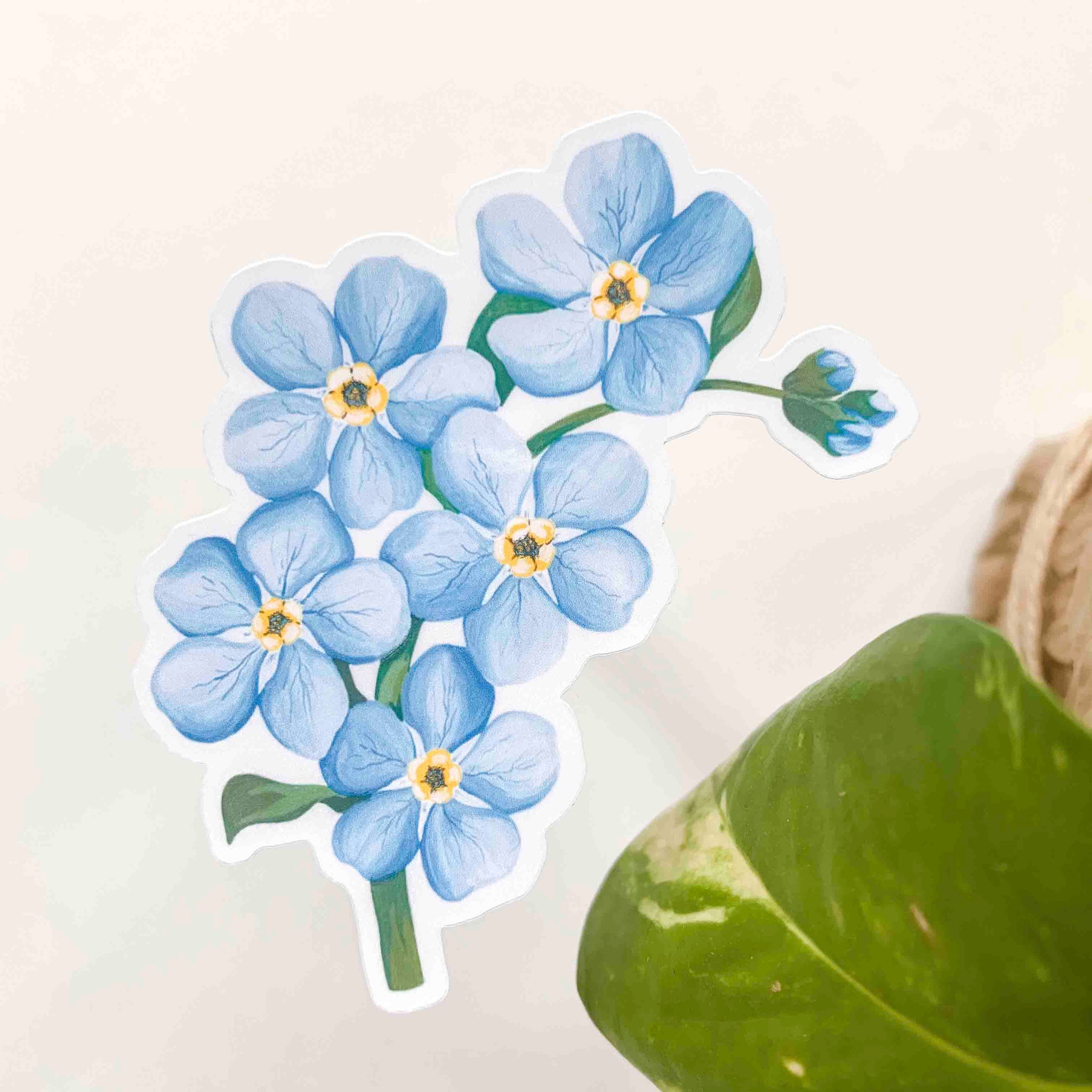 The Forget Me Not Flower Sticker