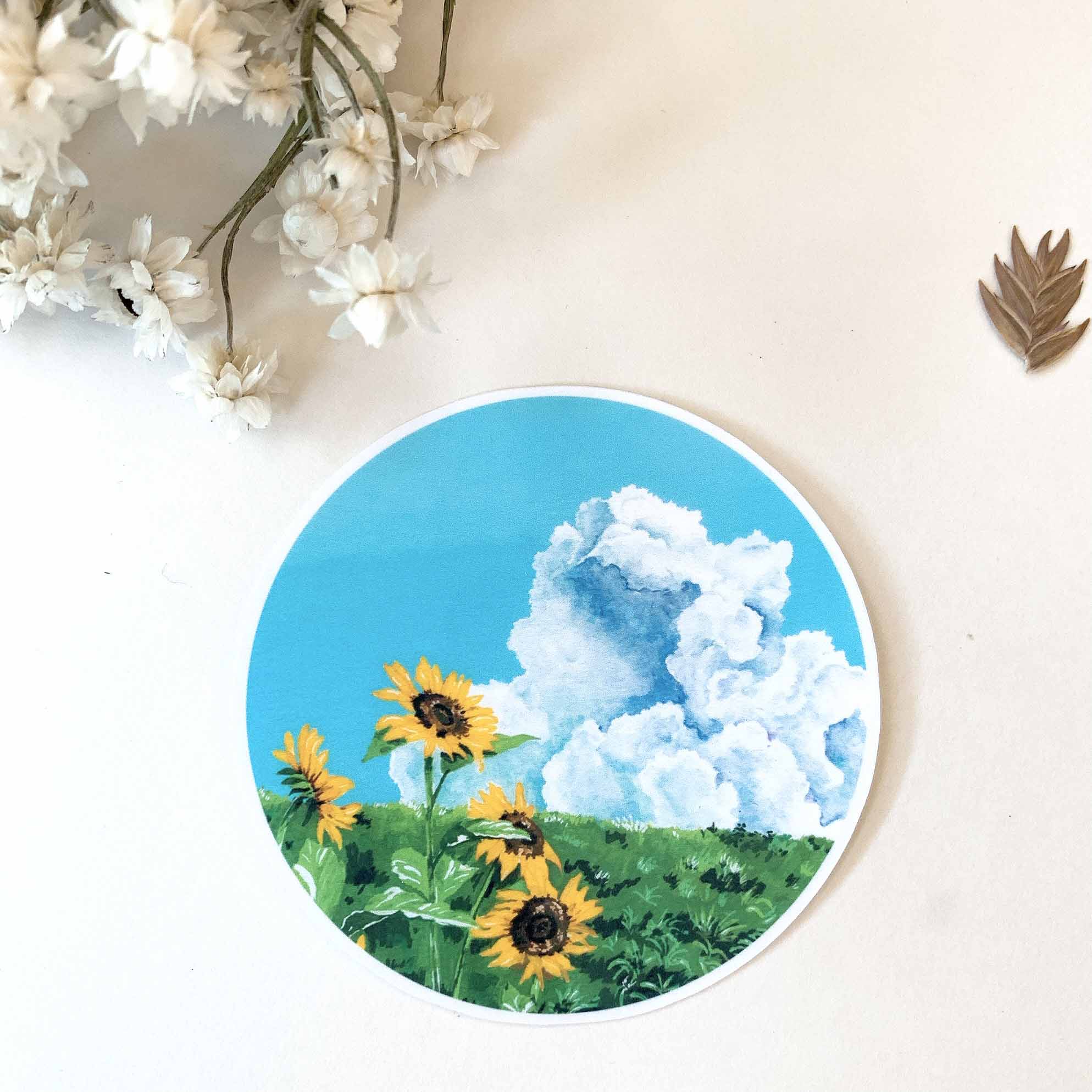 Sunflower Sticker