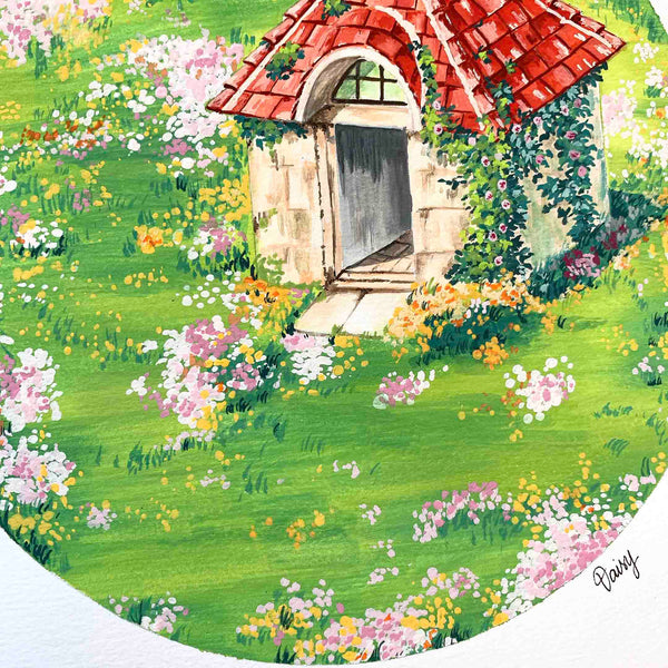 Tiny House Original Painting