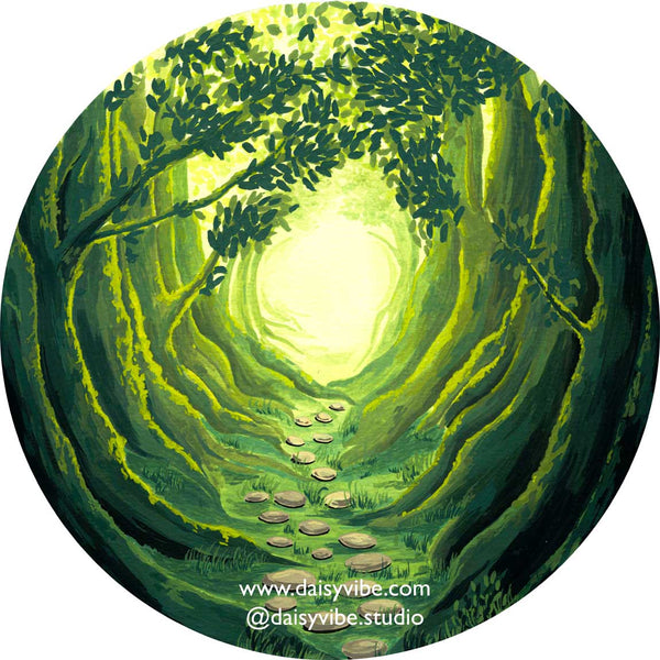 Princess Mononoke Inspired Forest Art Print