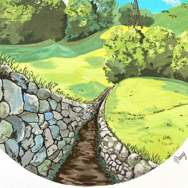 Princess Mononoke Inspired Original Trench Painting