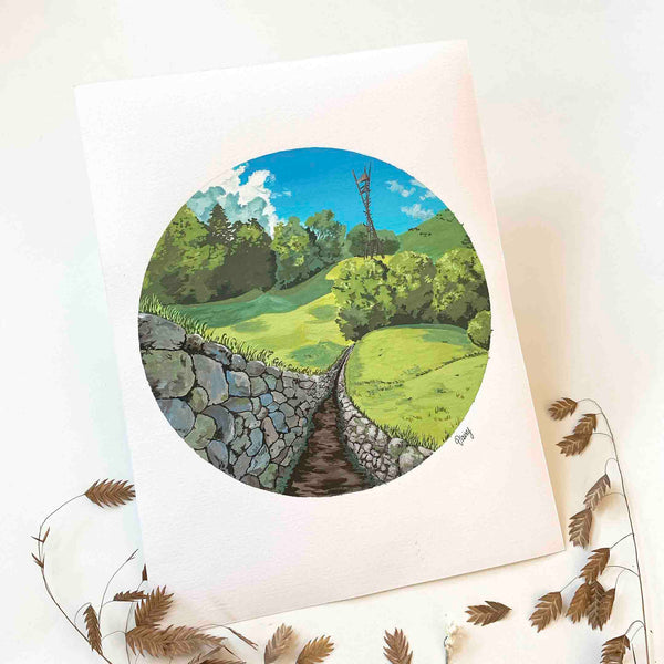 Princess Mononoke Inspired Original Trench Painting