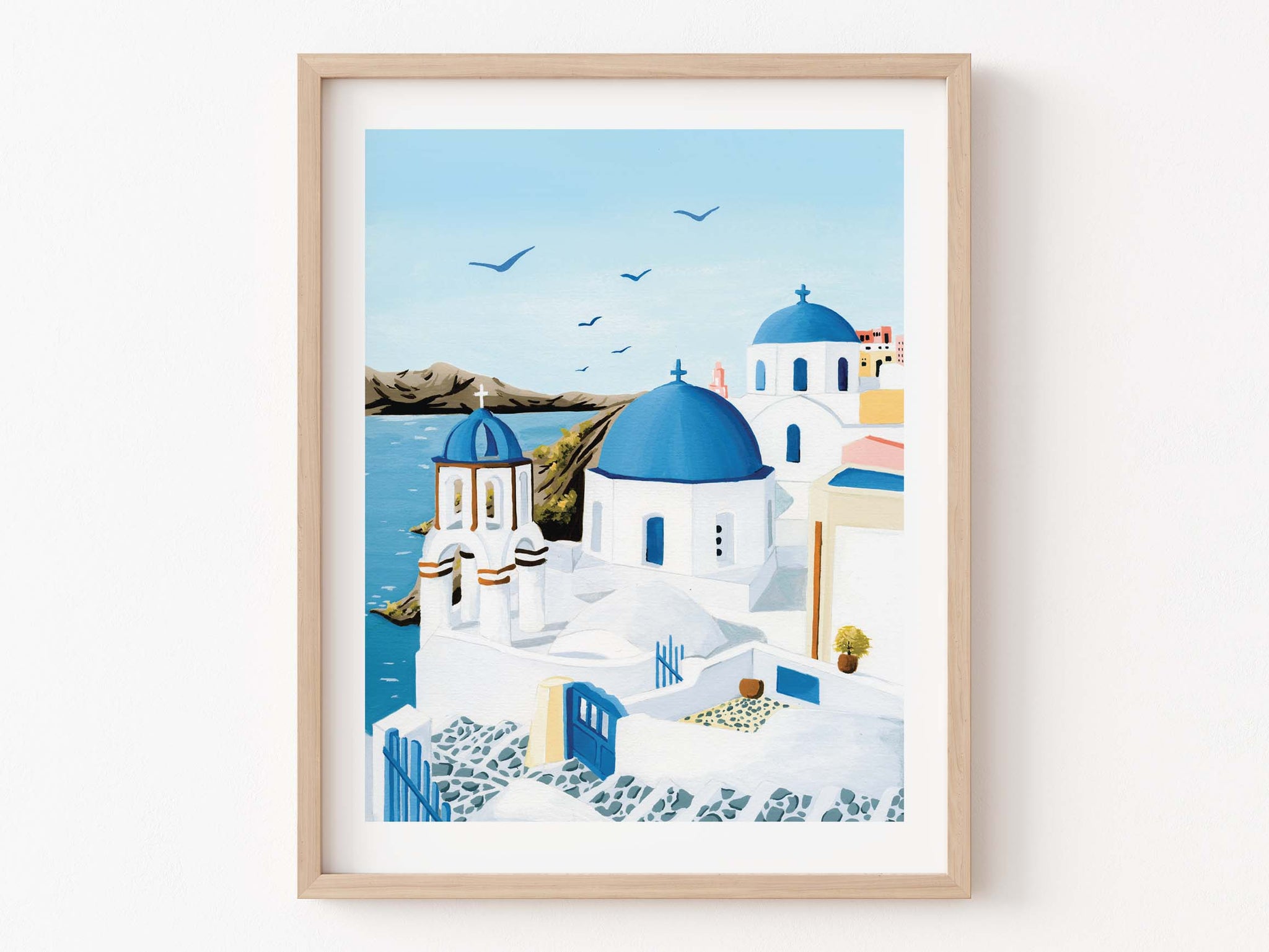Santorini, Greece - Art Print