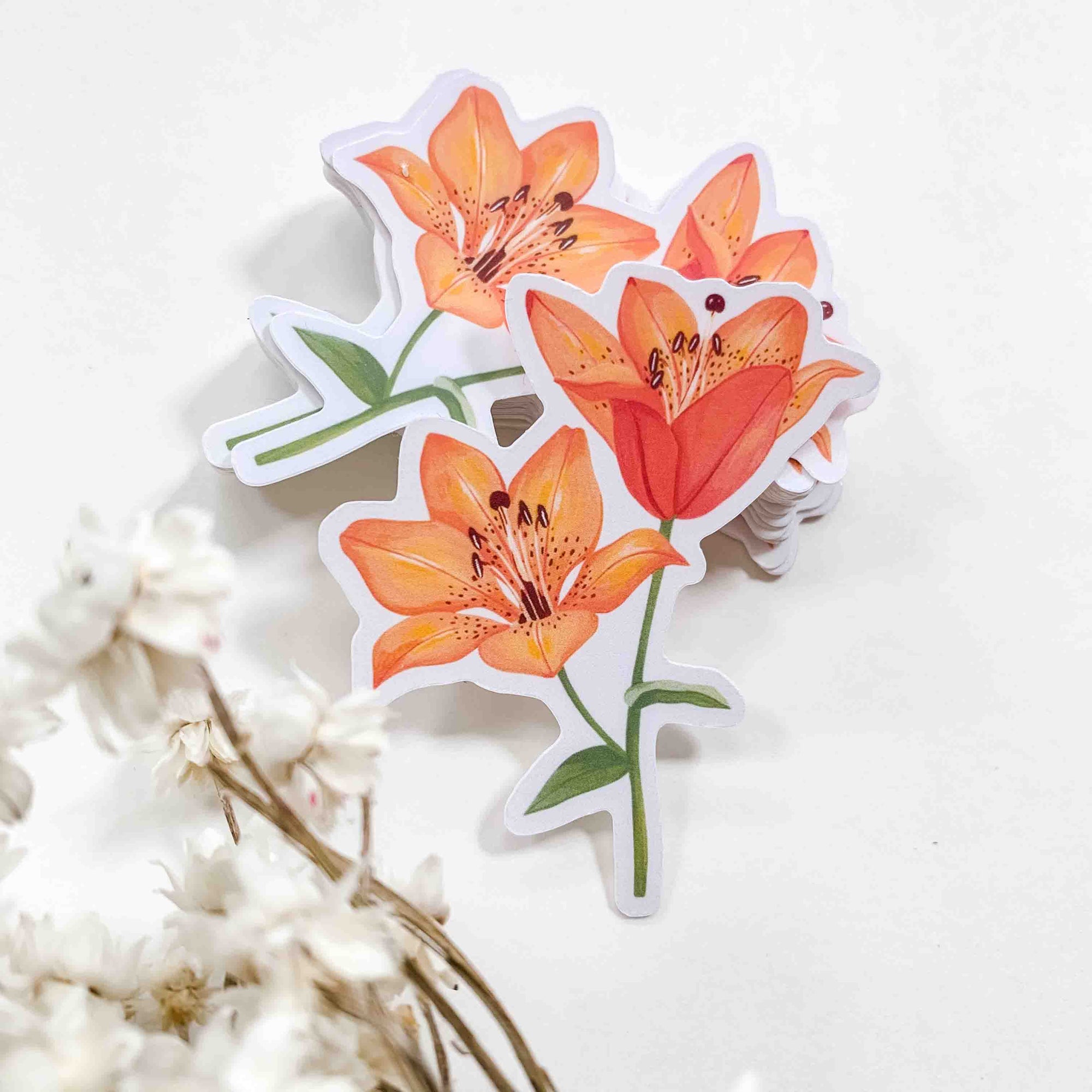 tiger lily emoji Tiger Lily Vinyl Sticker