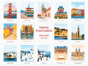Travel Postcard Set