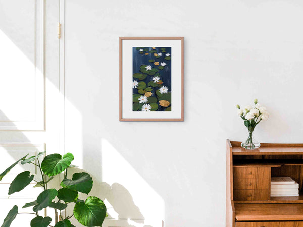 Shiny Water Lily Pads - Art Print