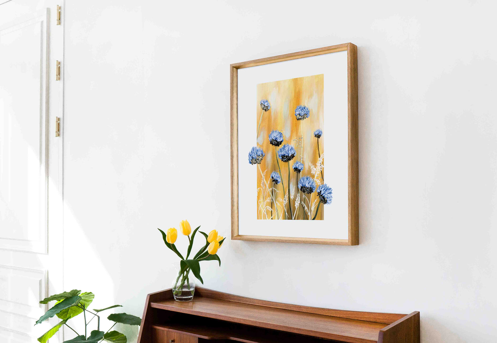 Abstract Wild Flowers Art Print