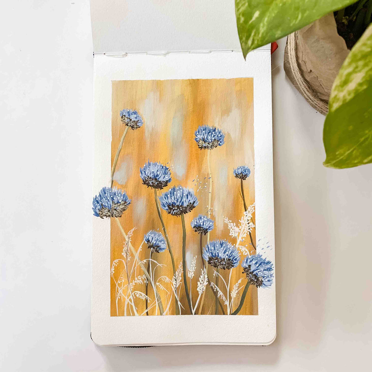 Abstract Wild Flowers - Original Painting