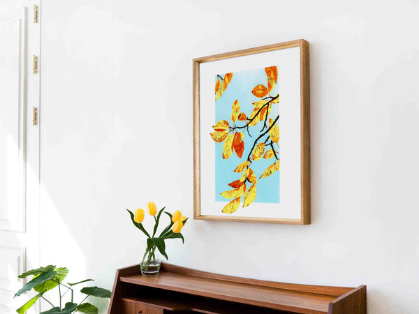 Golden Leaves - Art Print