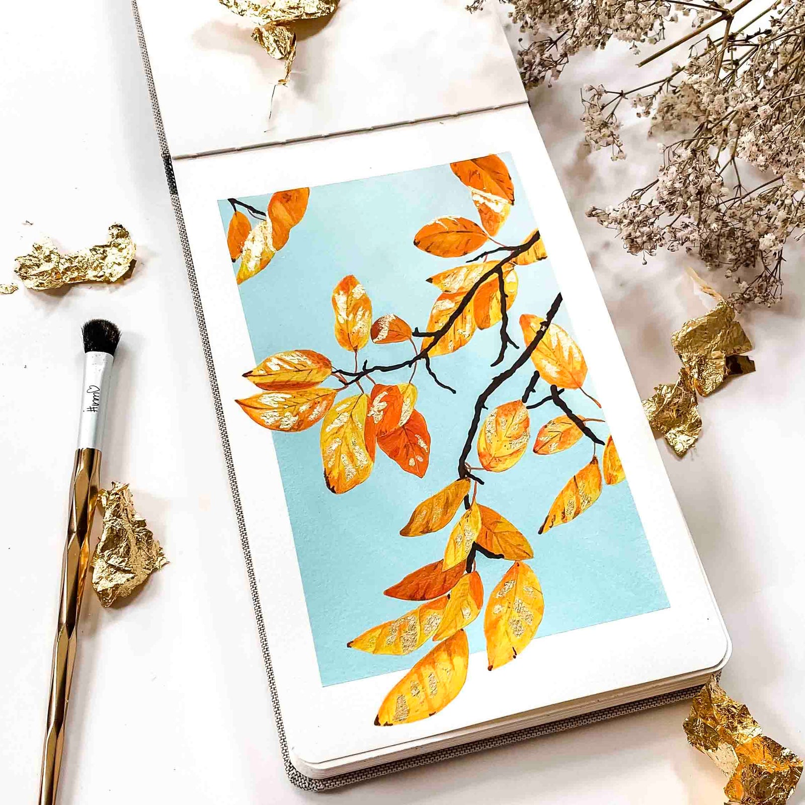 Golden Leaves - Original Painting