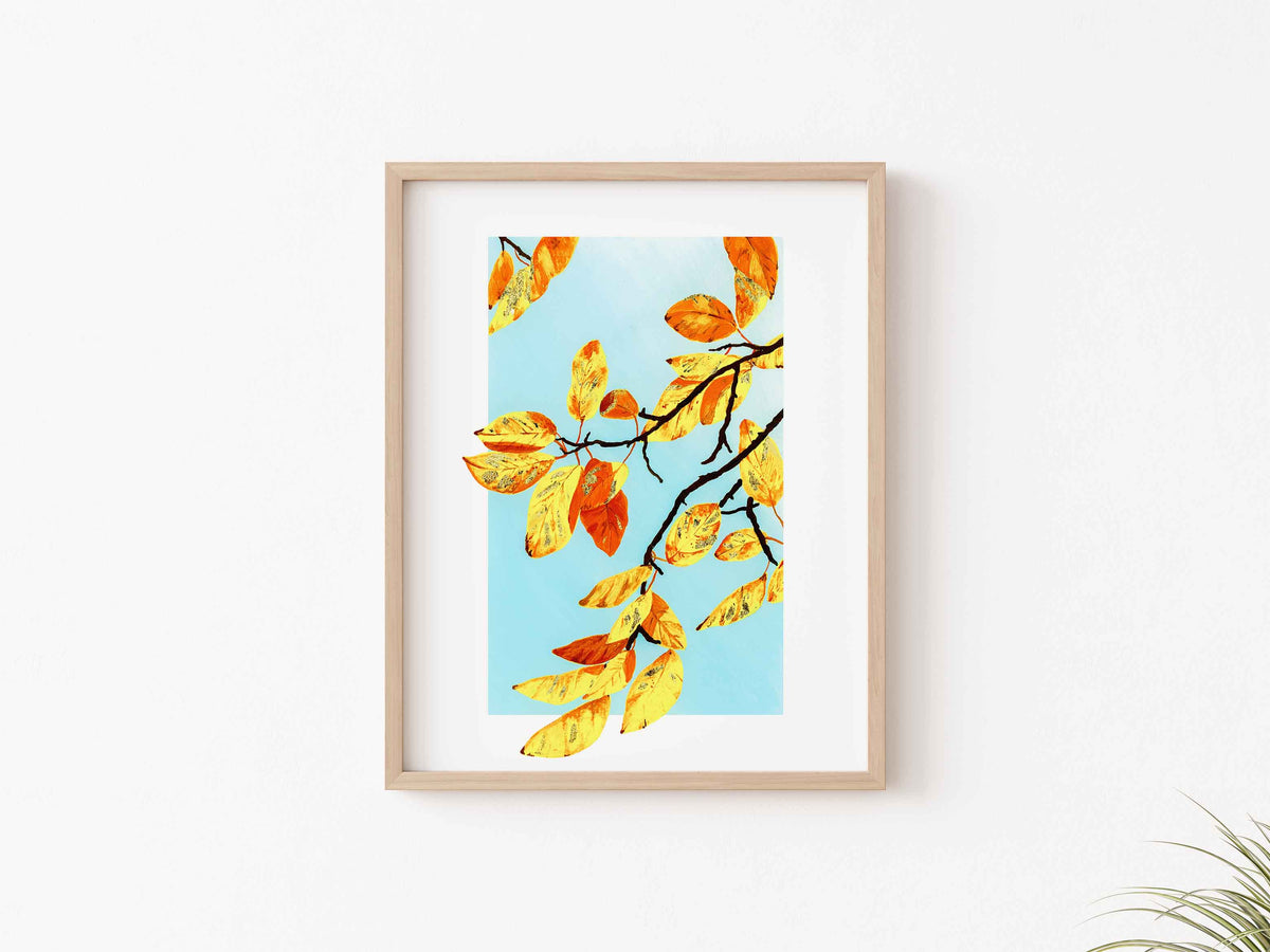 Golden Leaves - Art Print