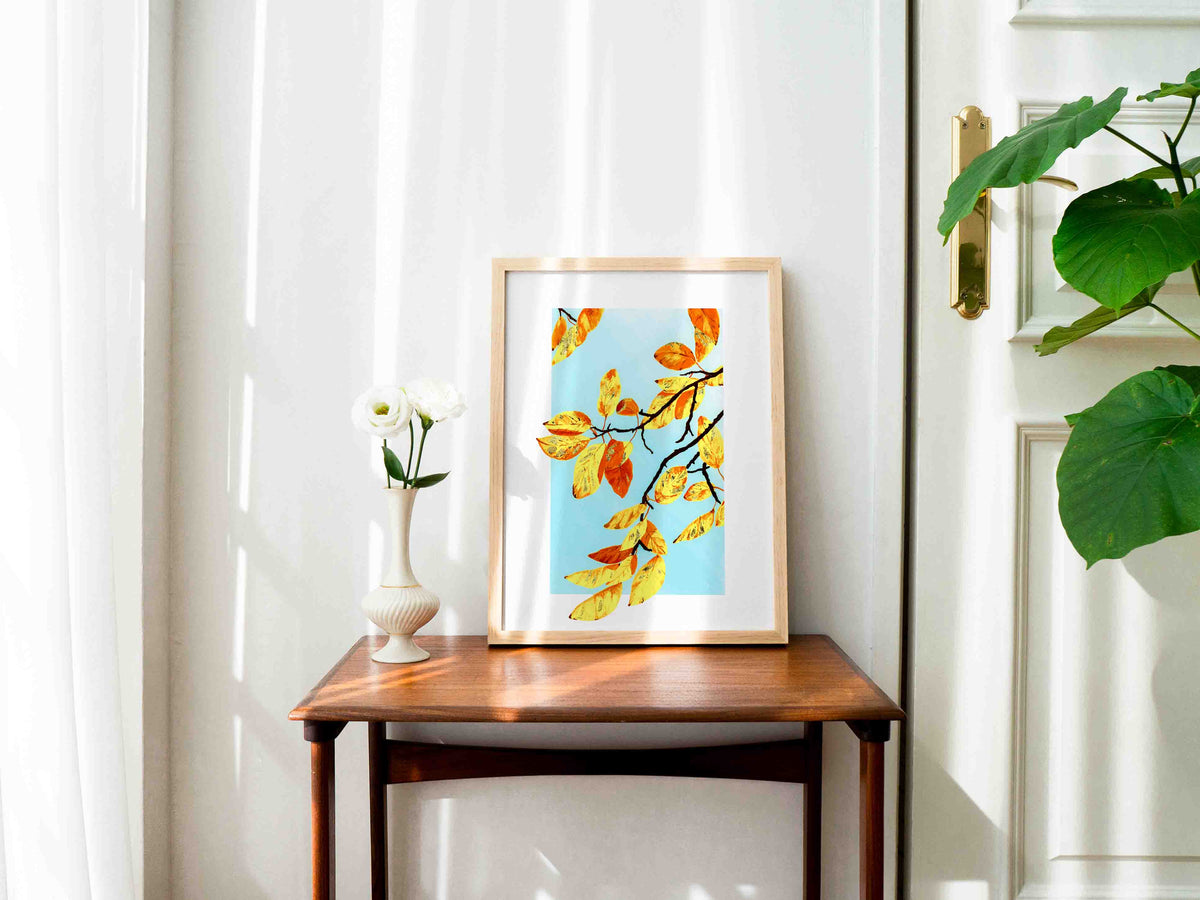 Golden Leaves - Art Print