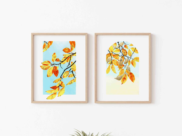 Golden Leaves - Art Print