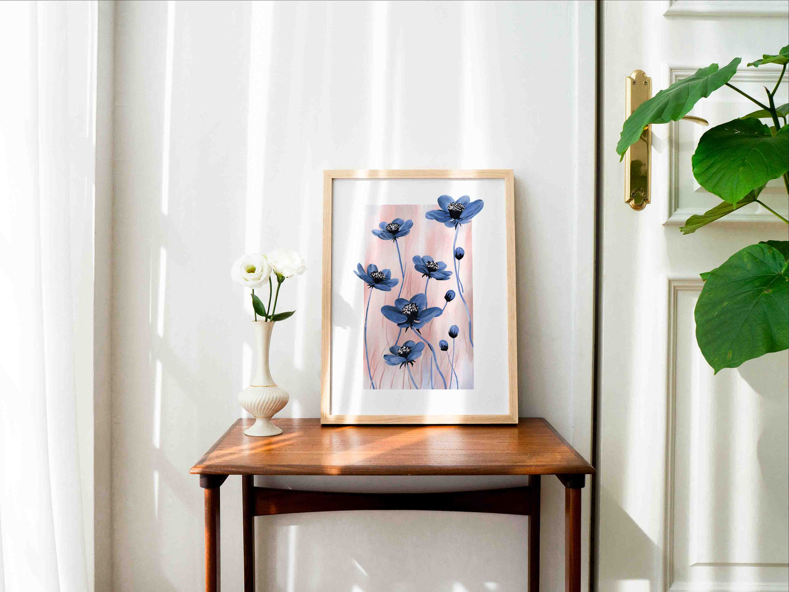 Blue Cosmos Art Print