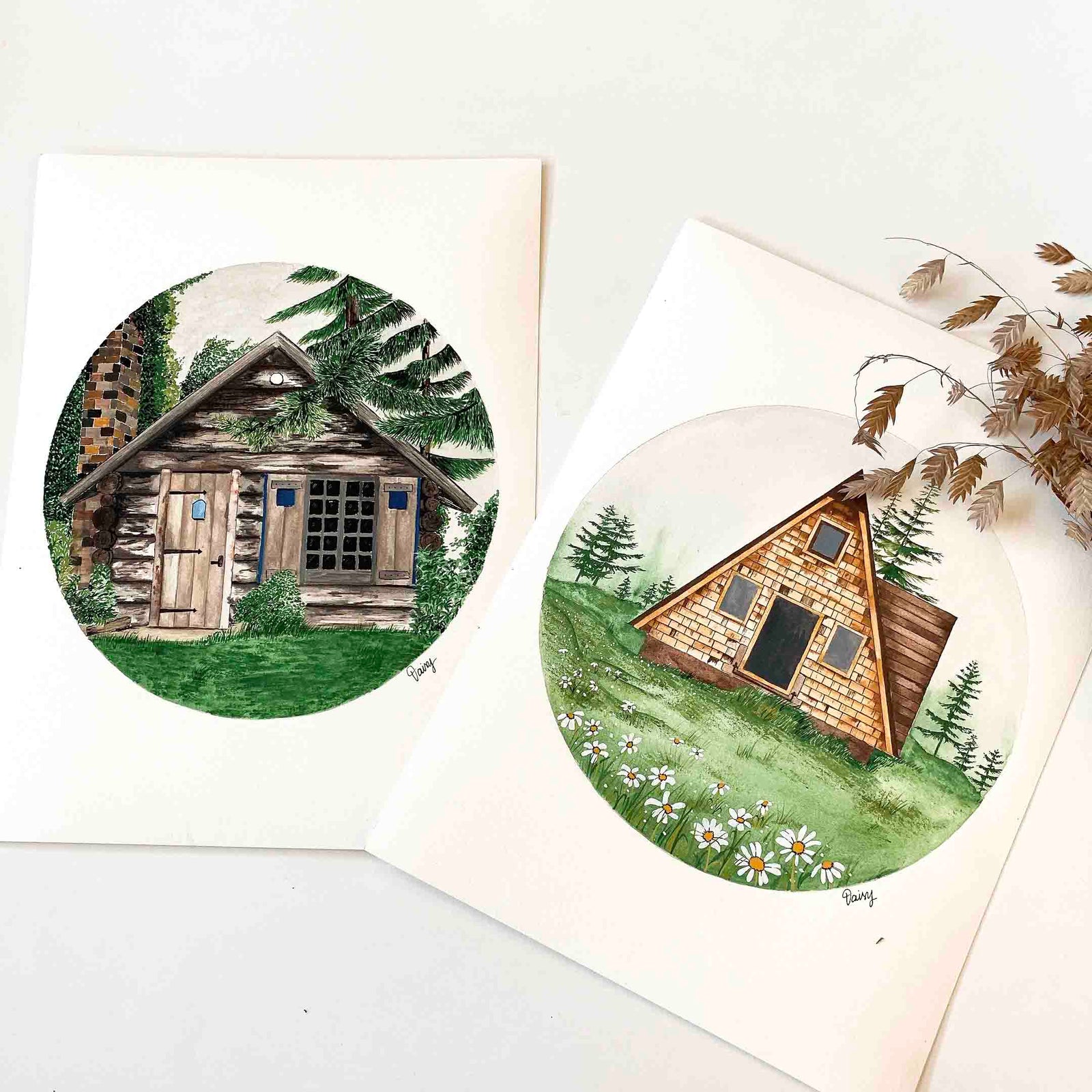 Cabin in the Woods Original Painting