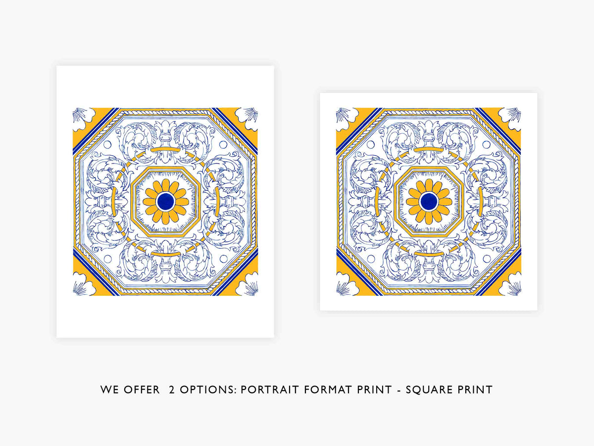 #2 Portuguese Tile Art Print