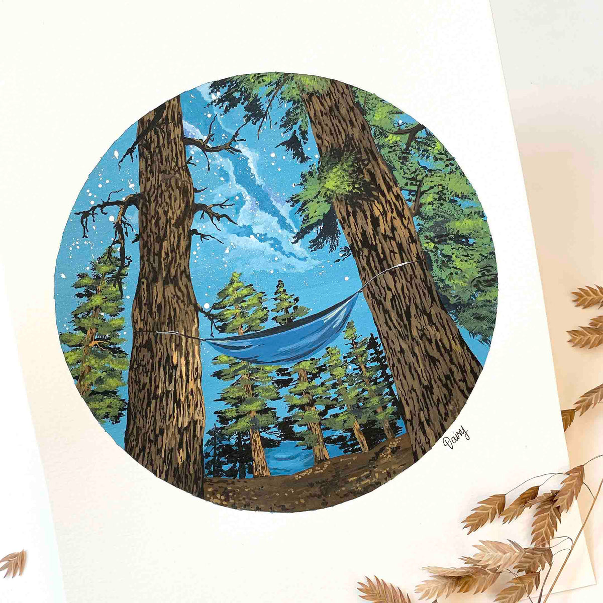 Hammock in the Woods Original Painting