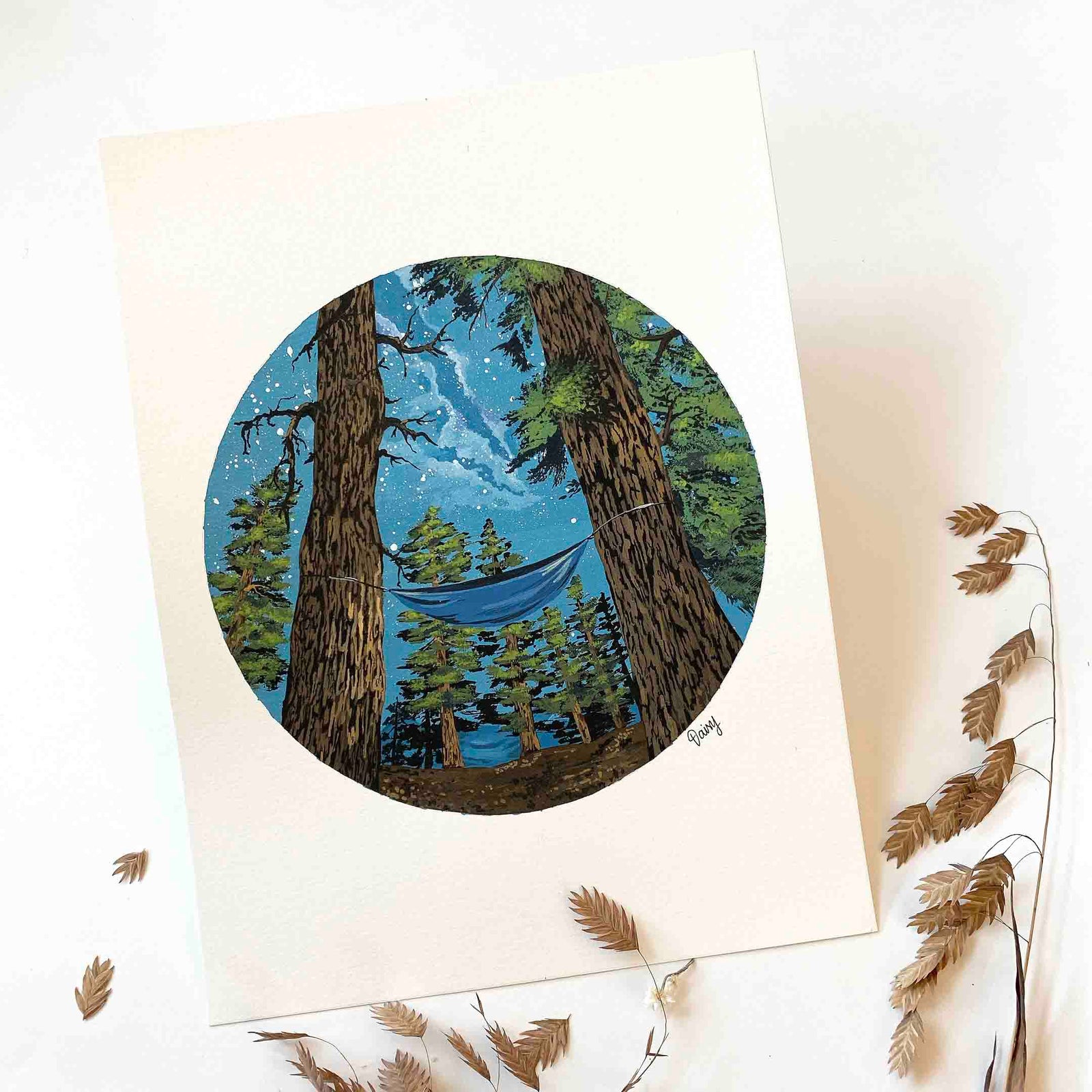 Hammock in the Woods Original Painting