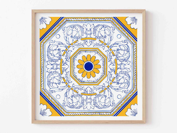 #2 Portuguese Tile Art Print
