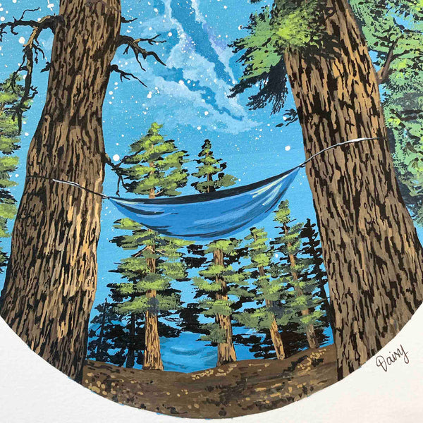 Hammock in the Woods Original Painting