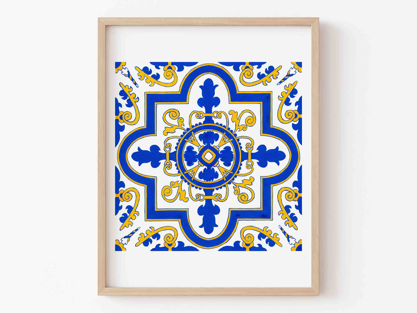 #4 Portuguese Tile Art Print