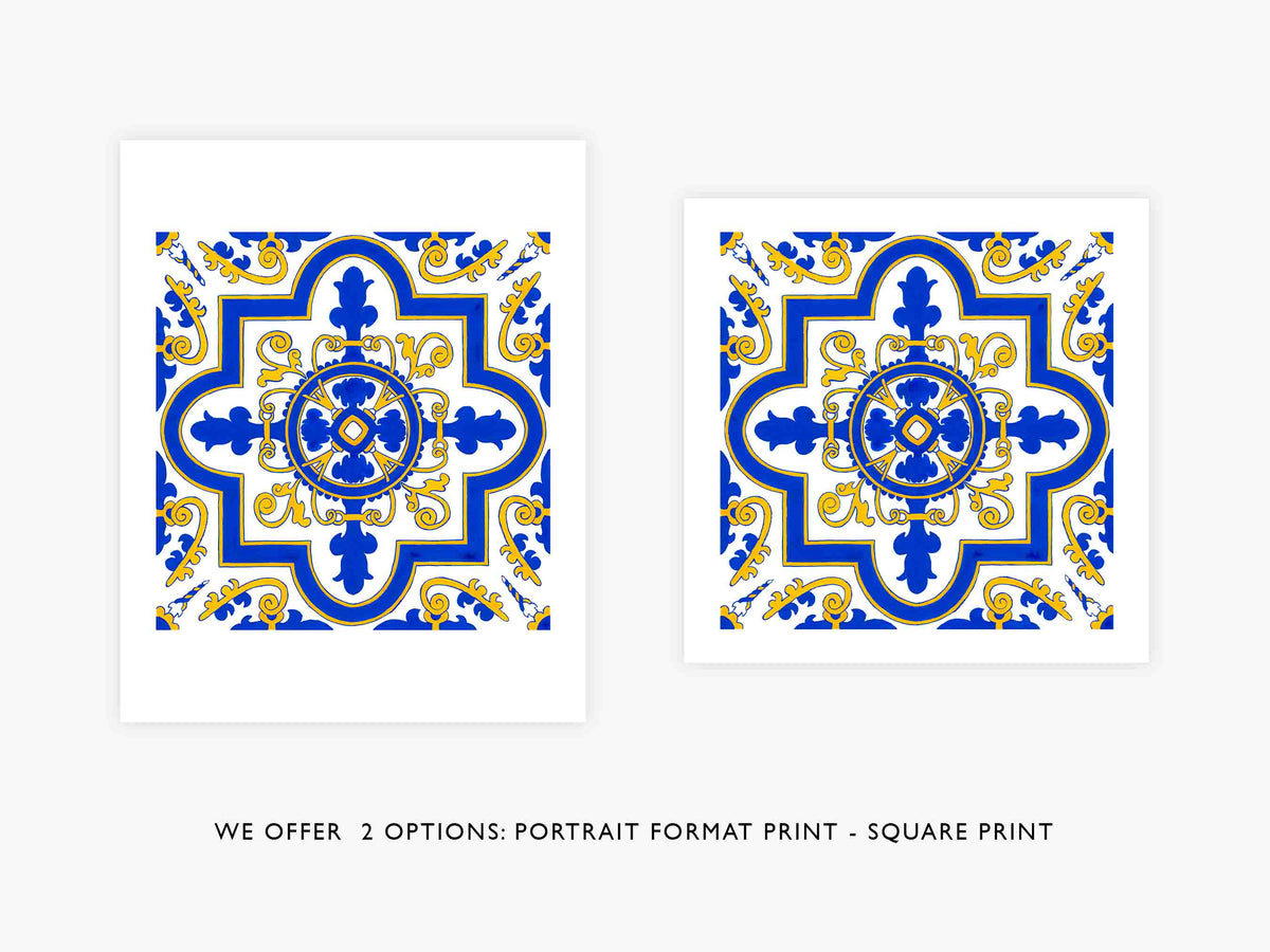 #4 Portuguese Tile Art Print