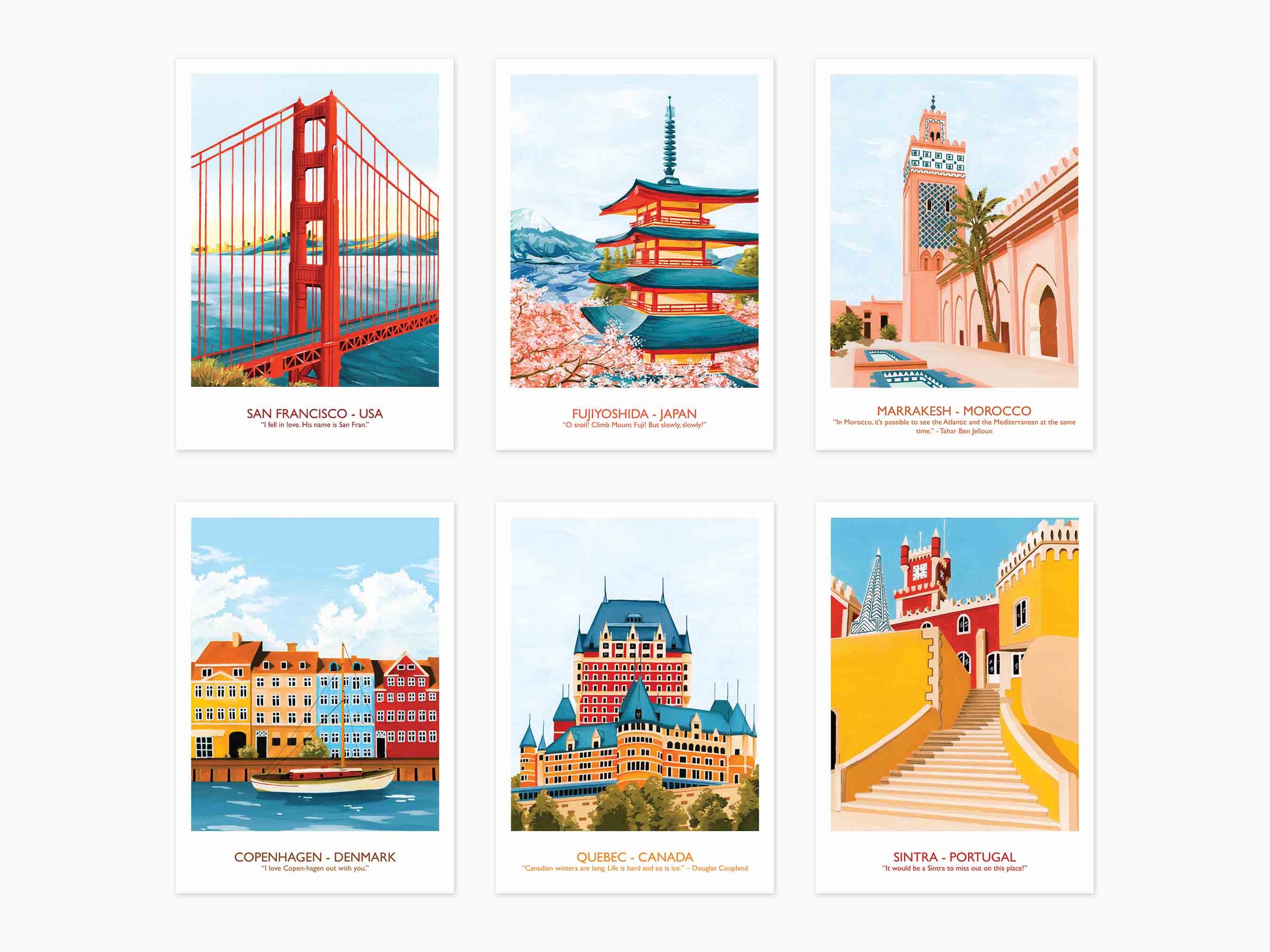 Travel Postcard Set - Daisy Vibe